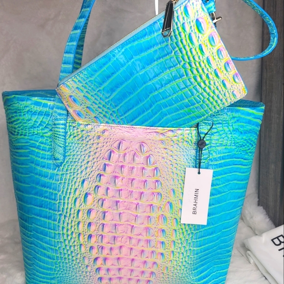 Brahmin 2 SET Purse Bag Tote Wallet Pouch NWT RARE - Picture 5 of 10